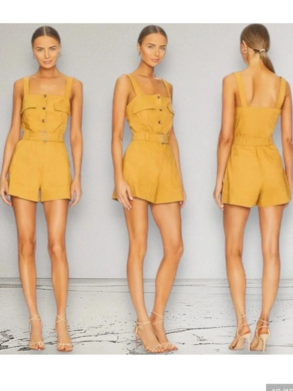 A.L.C Gracie Linen Romper